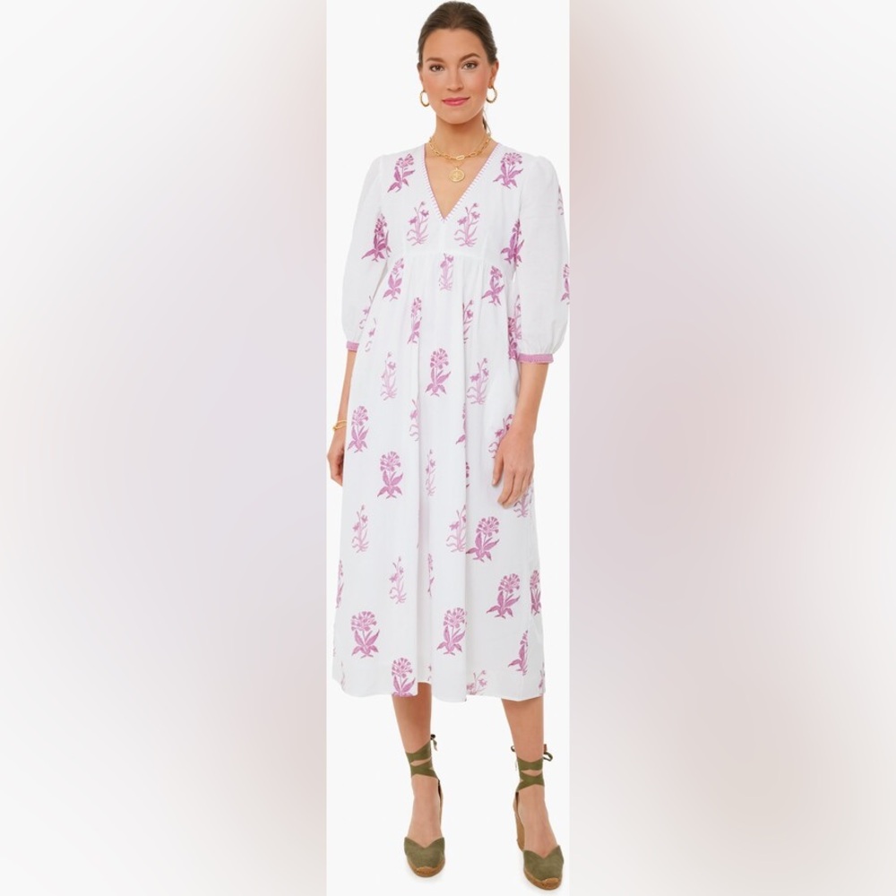 TUCKERNUCK Pink City Prints Lilac Agapanthus Lydia Dress